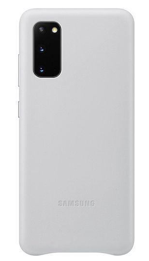 Samsung Leather Cover for Galaxy S20 (5G) - Silver by Samsung - Refurbished - Brand New condition - Image 2