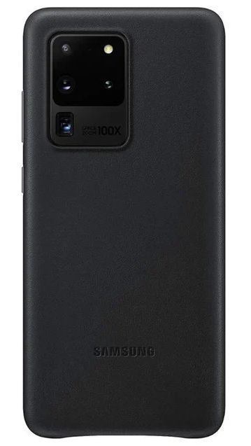 Samsung Leather Phone Cover for Galaxy S20 Ultra (5G) - Black by Samsung - Refurbished - Brand New condition - US$25.98