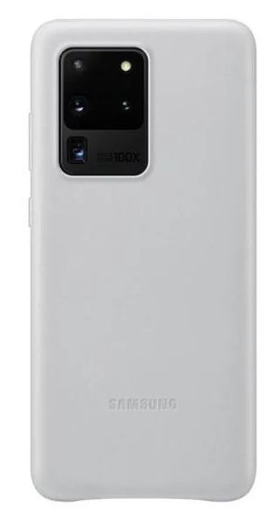 Samsung Leather Phone Cover for Galaxy S20 Ultra (5G) - Light Gray by Samsung - Refurbished - Brand New condition - US$25.98