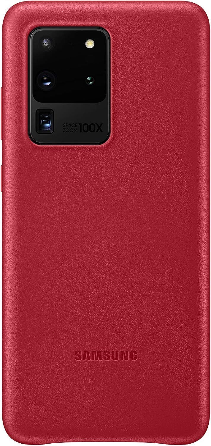 Samsung Leather Phone Cover for Galaxy S20 Ultra (5G) - Red by Samsung - Refurbished - Brand New condition - US$26.99