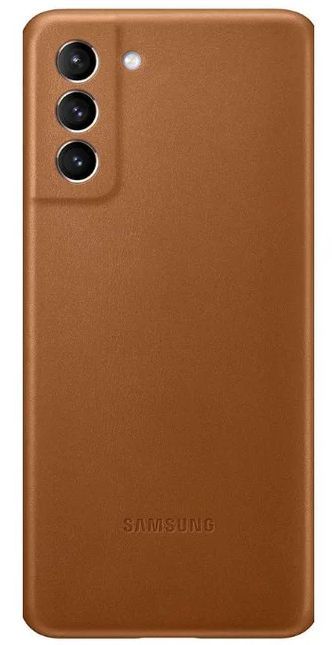 Samsung Leather Cover for Galaxy S21+ - Brown by Samsung - Refurbished - Good condition - US$27.99