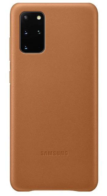Samsung Leather Cover Phone Case for Galaxy S20+ - Brown by Samsung - Refurbished - Brand New condition - US$20.98