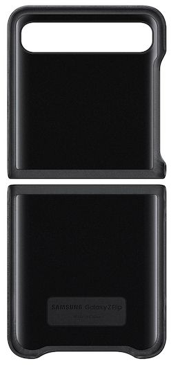 Samsung Leather Phone Case for Samsung Galaxy Z Flip - Black by Samsung - Refurbished - Very Good condition - Image 2