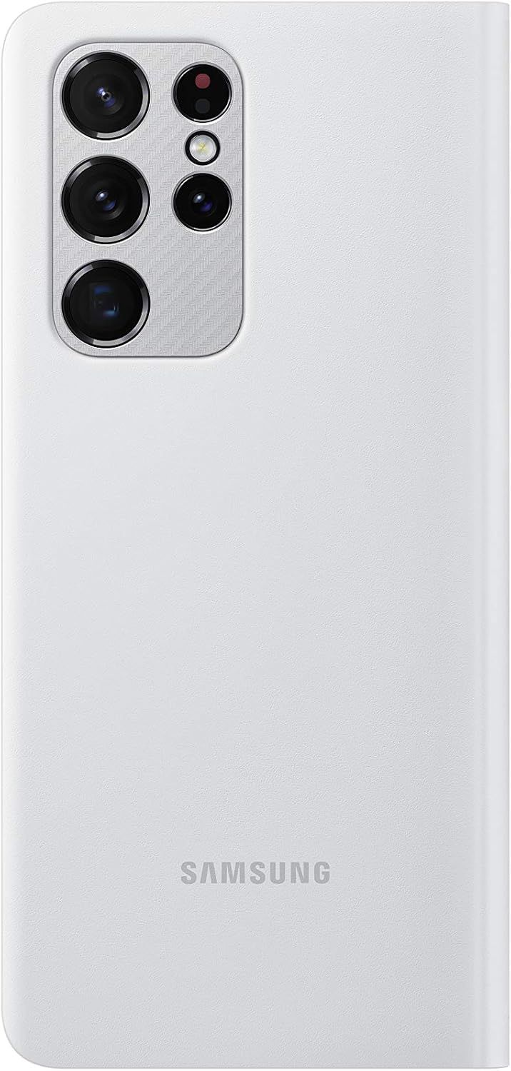Samsung LED Wallet Cover for Galaxy S21 Ultra (5G) - Light Gray by Samsung - Refurbished - Very Good condition - Image 2