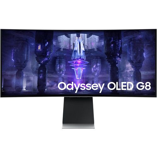Samsung Odyssey OLED G8 Curved Ultrawide Gaming Monitor 34" - Silver - 34 Inch by Samsung - Refurbished - Very Good condition - US$727.98