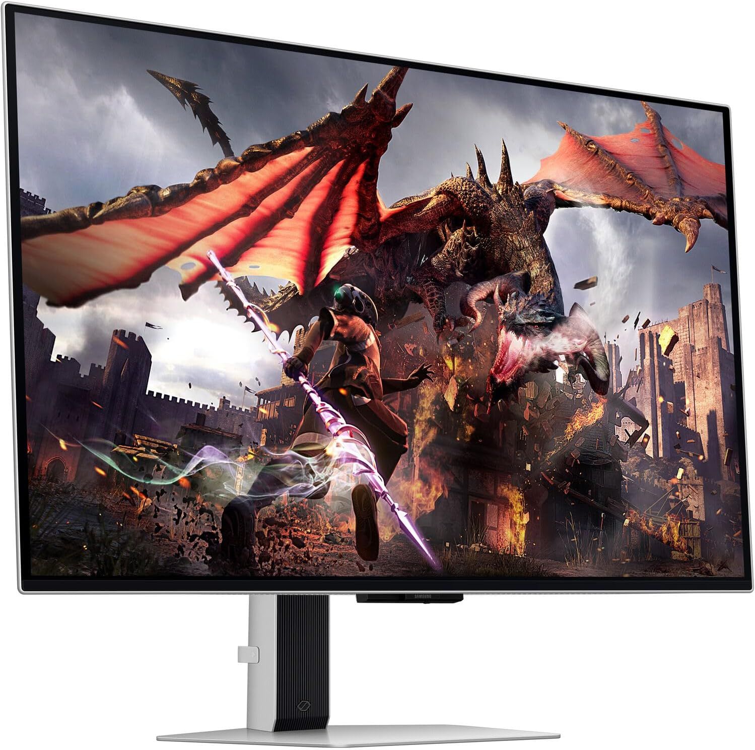 Samsung Odyssey QD-OLED G8 G80SD Gaming Monitor 32" - Silver - 32 Inch by Samsung - Image 2