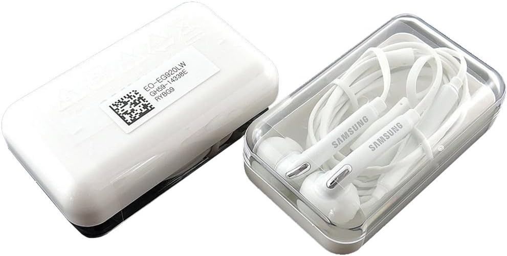Samsung OEM Wired 3.5mm Headset with Universal Compatibility (EG920LW) - White by Samsung - Refurbished - Good condition - US$20.98