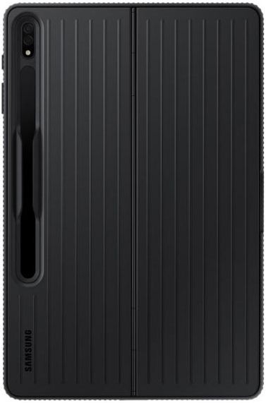 Samsung Protective Standing Phone Cover for Galaxy Tab S8+ - Black - Very Good by Samsung - Refurbished - Very Good condition - CA$70.49