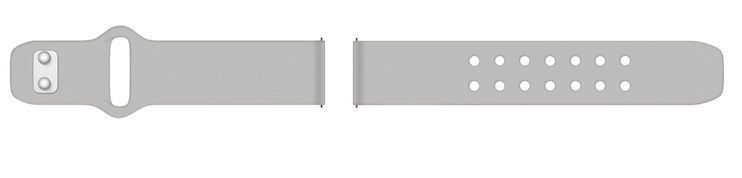 Samsung Quick Change Silicone Sport Band 20mm - Gray by Samsung - Image 2