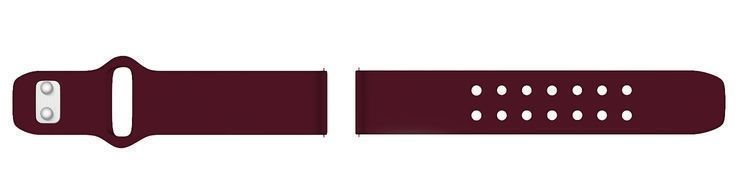 Samsung Quick Change Silicone Sport Band 20mm - Maroon by Samsung - Image 2