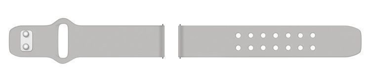 Samsung Quick Change Silicone Sport Band 22mm - Gray by Samsung - Refurbished - Very Good condition - Image 2