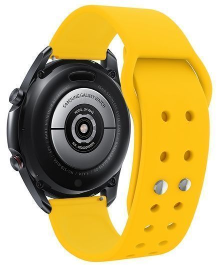 Samsung Quick Change Silicone Sport Band 22mm - Yellow by Samsung - Refurbished - Brand New condition - Image 4