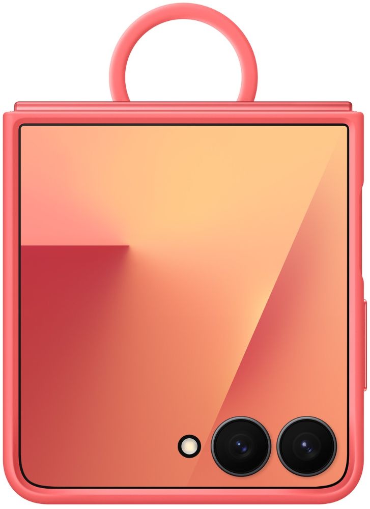 Samsung Ring Phone Case (Silicone) for Galaxy Z Flip7 - Red - Brand New by Samsung - Refurbished - Brand New condition - US$70.38