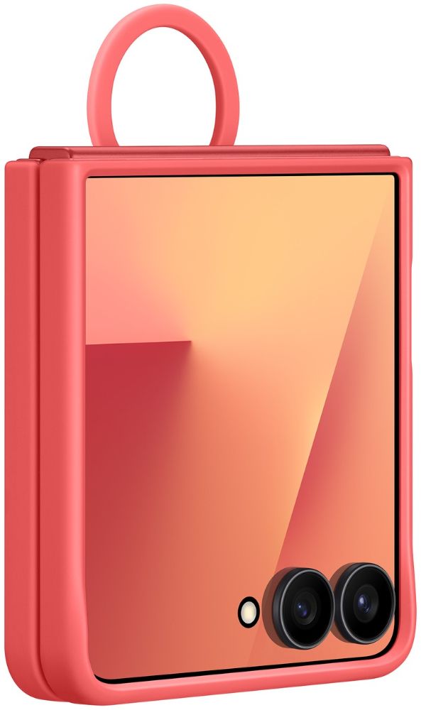 Samsung Ring Phone Case (Silicone) for Galaxy Z Flip7 - Red - Brand New by Samsung - Image 3