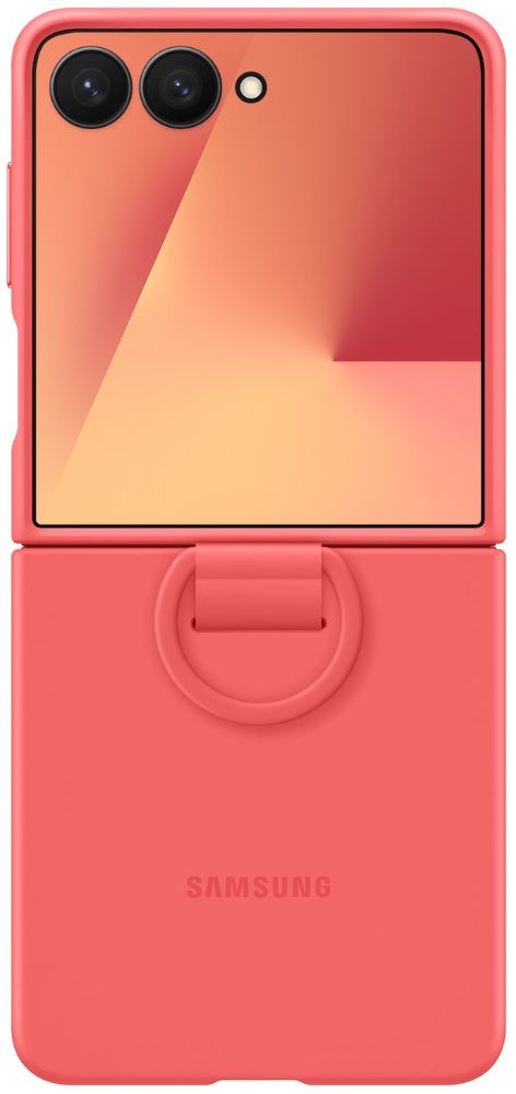 Samsung Ring Phone Case (Silicone) for Galaxy Z Flip7 - Red - Brand New by Samsung - Image 4