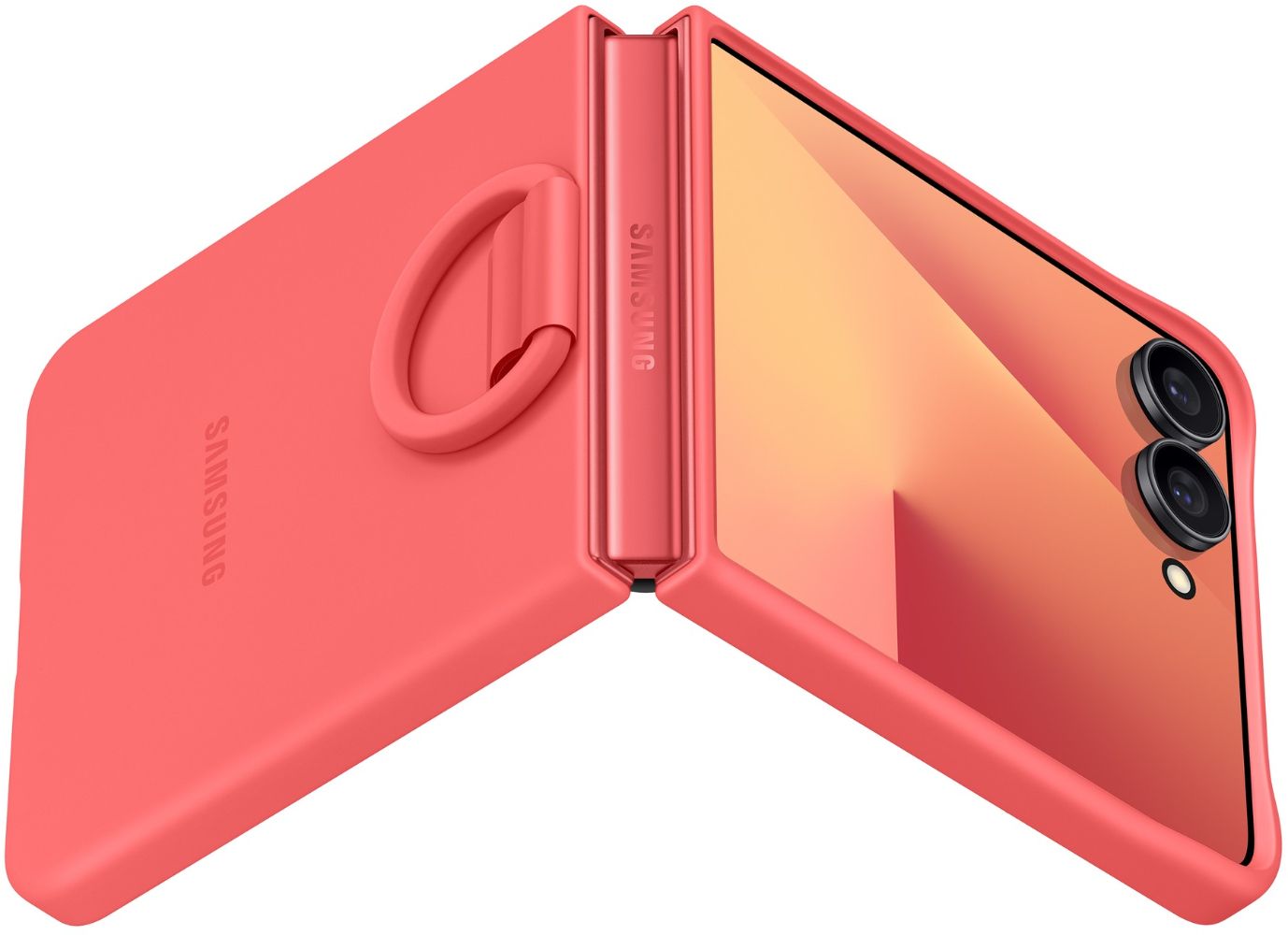 Samsung Ring Phone Case (Silicone) for Galaxy Z Flip7 - Red - Brand New by Samsung - Image 6
