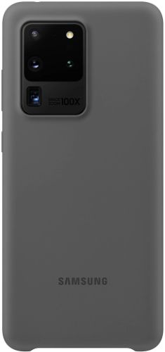 Samsung Silicone Cover Phone Case for Galaxy S20 Ultra - Gray by Samsung - Refurbished - Brand New condition - US$23.99