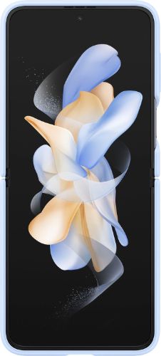 Samsung Silicone Phone Cover with Ring for Galaxy Z Flip4 - Arctic Blue by Samsung - Refurbished - Very Good condition - Image 2