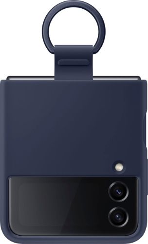 Samsung Silicone Phone Cover with Ring for Galaxy Z Flip4 - Navy by Samsung - Refurbished - Brand New condition - US$11.98