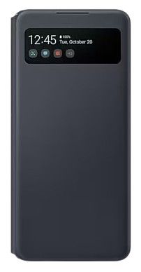 Samsung Smart S View Wallet Cover Phone Case For Galaxy A42 (5G) - Black by Samsung - Refurbished - Very Good condition - US$20.98