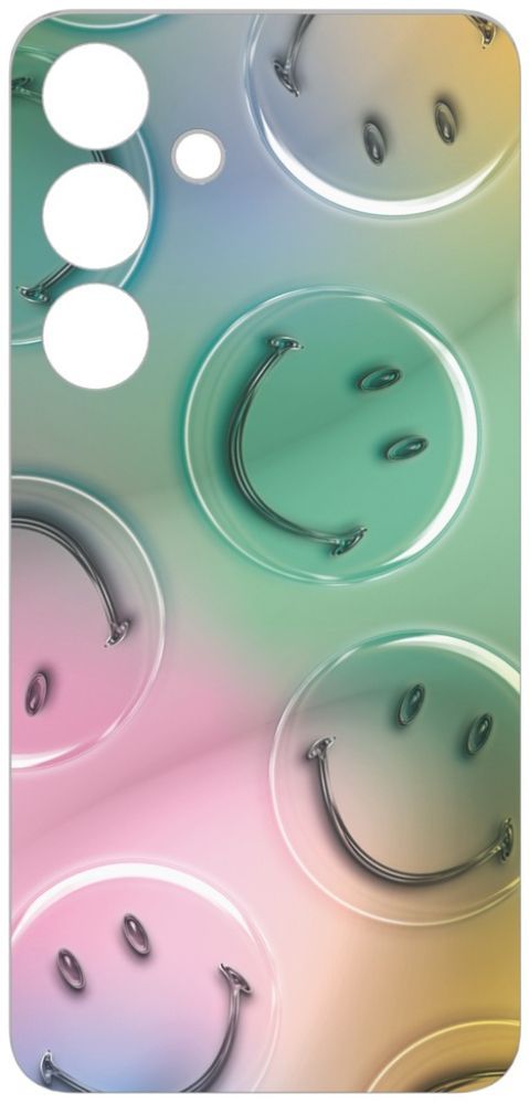 Samsung Smiley Bubble Flipsuit Card Phone Case for Samsung Galaxy S24 - Green by Samsung - Refurbished - Brand New condition - US$10.08
