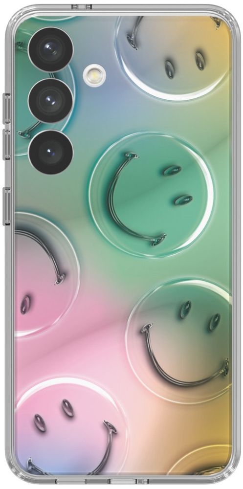 Samsung Smiley Bubble Flipsuit Card Phone Case for Samsung Galaxy S24 - Green by Samsung - Refurbished - Brand New condition - Image 2
