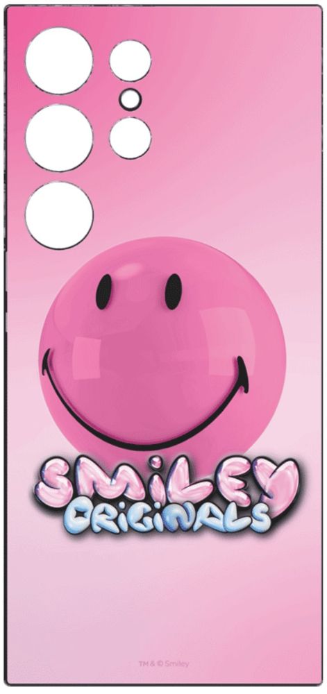 Samsung Smiley Bubble Flipsuit Card Phone Case for Samsung Galaxy S24 Ultra - Pink by Samsung - Refurbished - Brand New condition - US$9.96