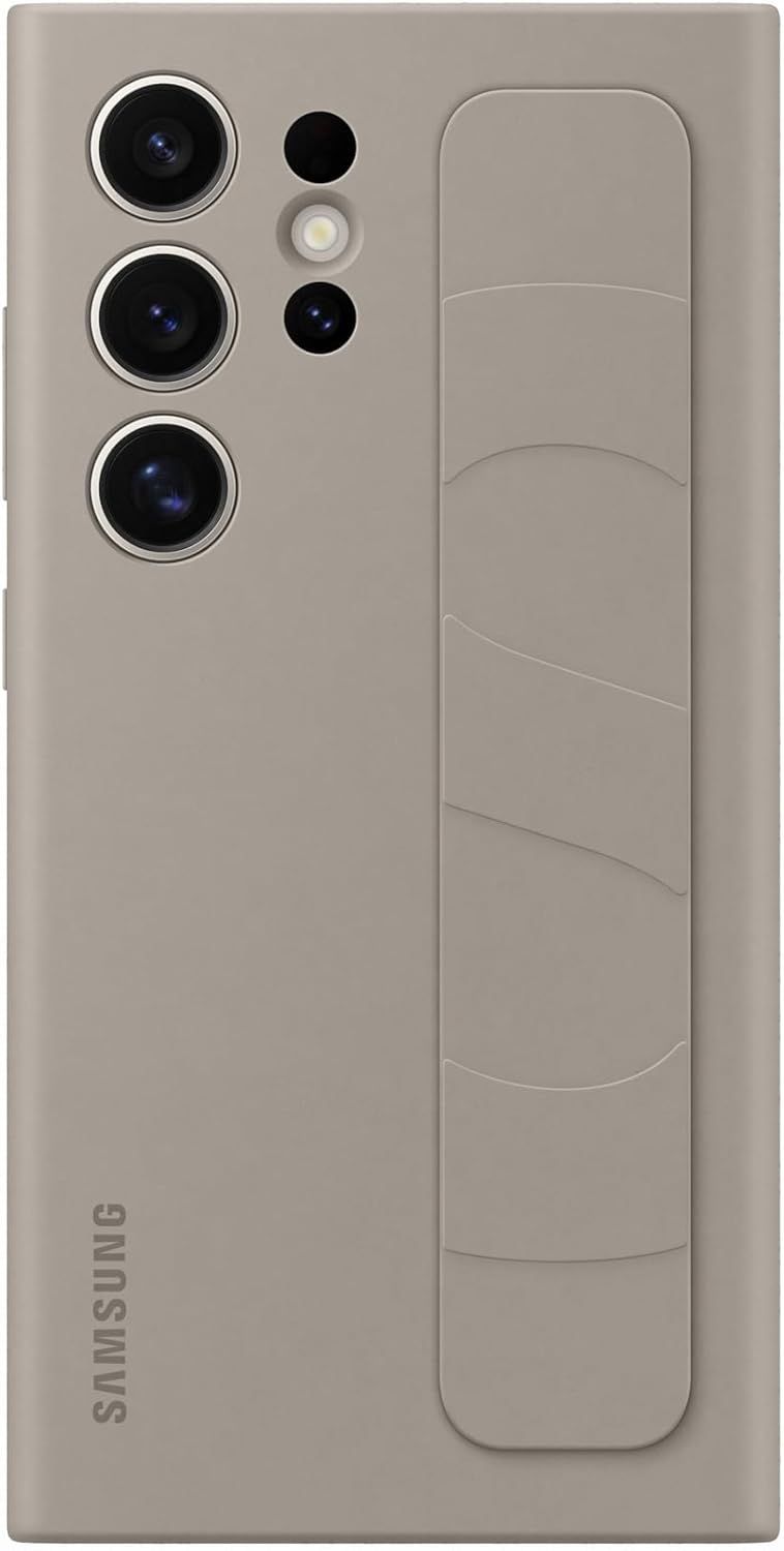 Samsung Standing Grip Phone Case for Samsung Galaxy S24 Ultra - Taupe by Samsung - Refurbished - Brand New condition - CA$100.49