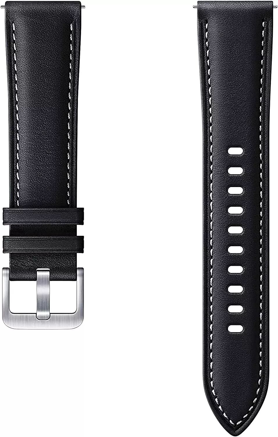 Samsung Stitch Leather Band (20mm) - Black by Samsung - Refurbished - Very Good condition - US$67.48