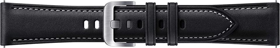 Samsung Stitch Leather Band (20mm) - Black by Samsung - Image 3