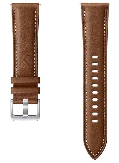 Samsung Stitch Leather Band (20mm) - Brown by Samsung - Refurbished - Like New condition - US$20.98