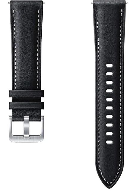 Samsung Stitch Leather Band (22mm) - Black by Samsung - Refurbished - Brand New condition - US$30.98
