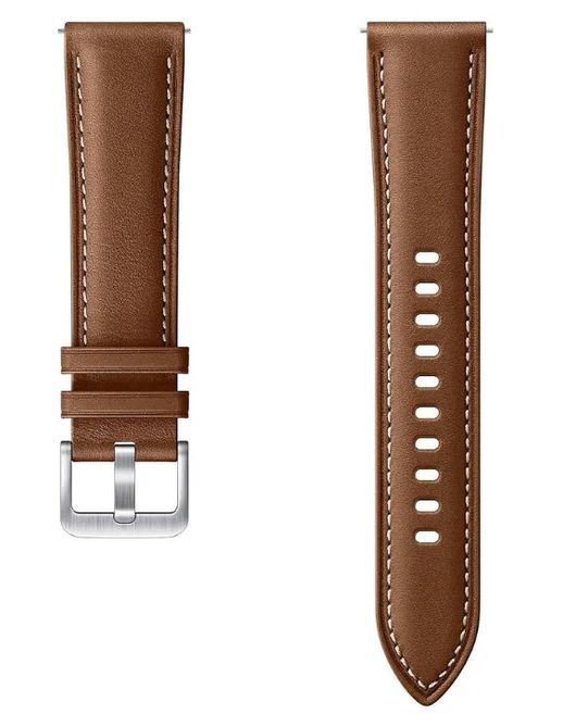 Samsung Stitch Leather Band (22mm) - Brown by Samsung - Refurbished - Premium condition - US$20.98