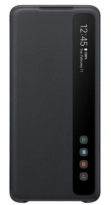 Samsung S-View Flip Cover Case for Galaxy S20+ and S20+ 5G - Black by Samsung - Refurbished - Brand New condition - US$27.48