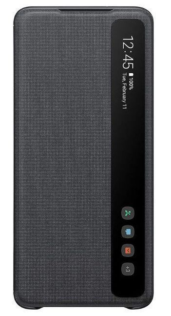 Samsung S-View Flip Phone Cover for Galaxy S20 (5G) - Black by Samsung - Refurbished - Very Good condition - US$35.98