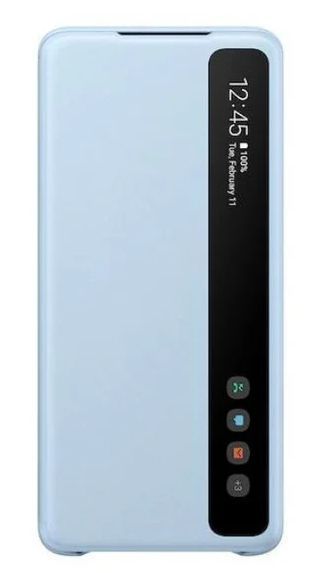 Samsung S-View Flip Phone Cover for Galaxy S20 (5G) - Blue by Samsung - Refurbished - Brand New condition - US$25.99