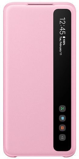 Samsung S-View Flip Phone Cover for Galaxy S20 (5G) - Pink by Samsung - Refurbished - Brand New condition - US$49.99