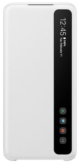 Samsung S-View Flip Phone Cover for Galaxy S20 (5G) - White by Samsung - Refurbished - Very Good condition - US$41.72