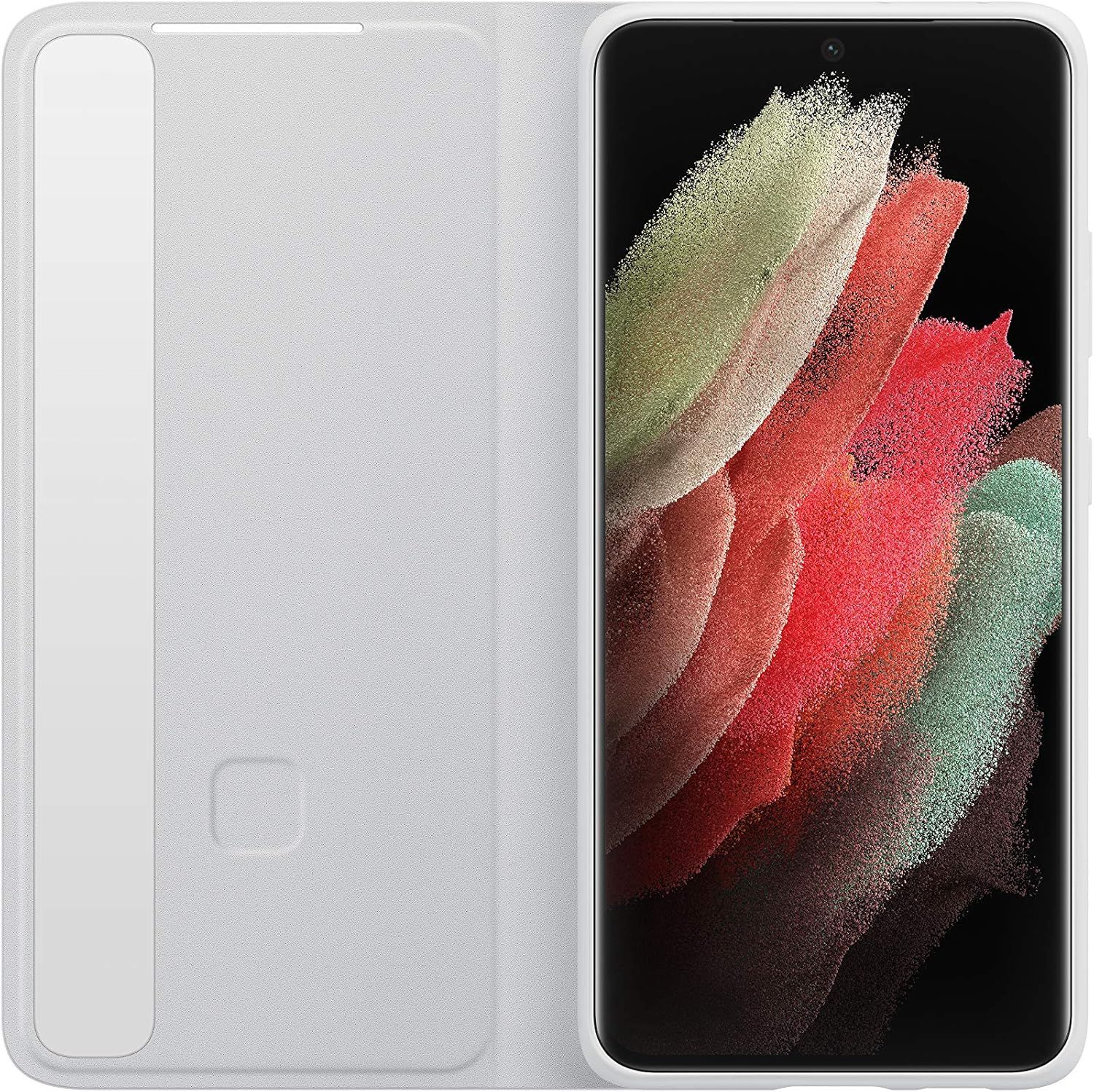 Samsung S-View Flip Cover Phone Case for Galaxy S21 Ultra - Light Gray by Samsung - Refurbished - Very Good condition - Image 3