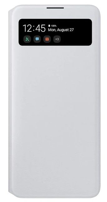 Samsung S-View Wallet Cover for Galaxy A42 - White by Samsung - Refurbished - Brand New condition - US$20.98