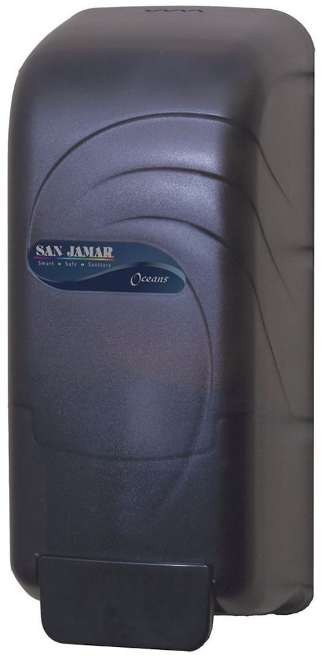 San Jamar Oceans Soap & Hand Sanitizer Dispenser 800 mL - Black by San Jamar - Refurbished - Brand New condition - US$35.77