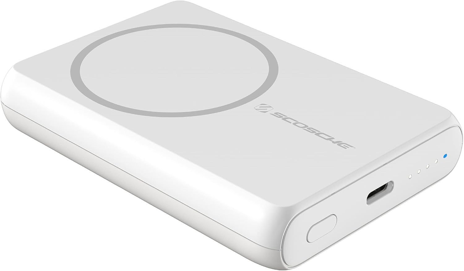 Scosche GoBat MS 5K MagSafe Compatible Magnetic Wireless Charging Power Bank - White by Scosche - Refurbished - Very Good condition - US$35.98