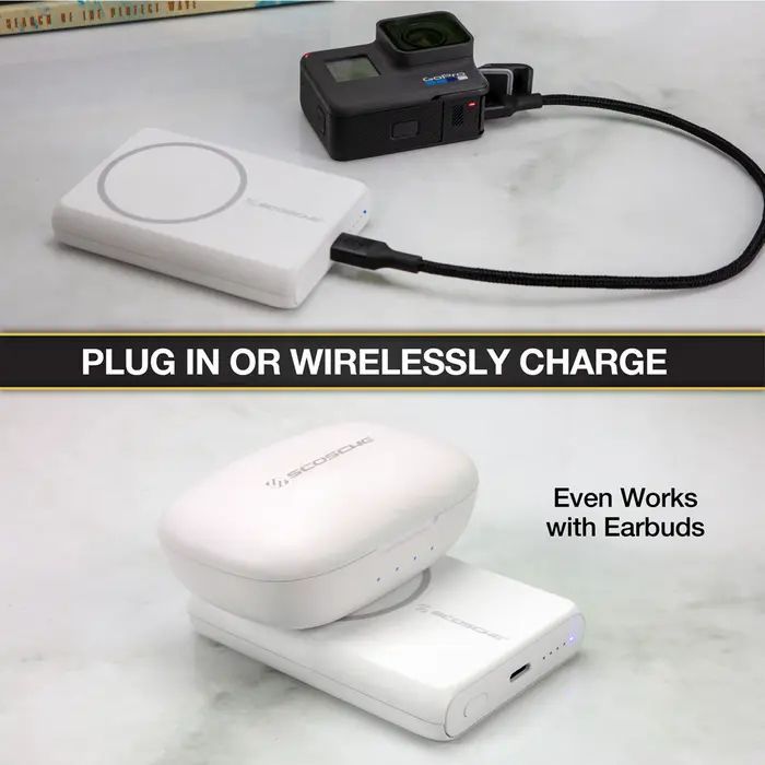 Scosche GoBat MS 5K MagSafe Compatible Magnetic Wireless Charging Power Bank - White by Scosche - Refurbished - Very Good condition - Image 2