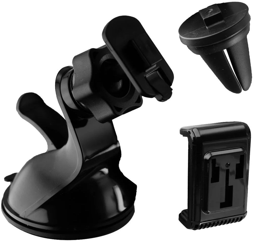 Scosche CarMount Universal 3-in-1 Window/Dash/Vent Car Mount for Smartphones - Black by Scosche - Refurbished - Good condition - US$20.98