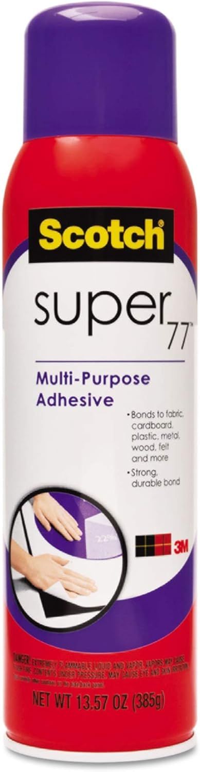 Scotch Super 77 Multipurpose Spray Adhesive 13.57 Oz - Default by Scotch - Refurbished - Brand New condition - US$20.98