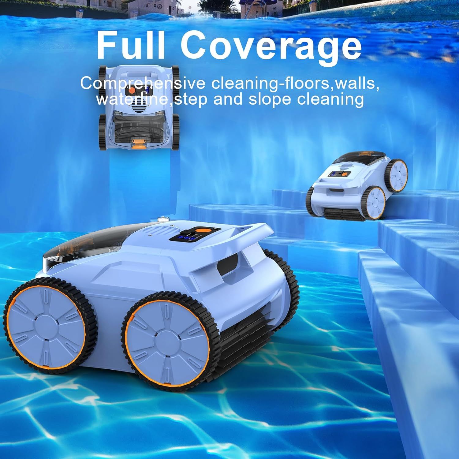 Seauto 2025 SAT20 Pool Vacuum - Sky Blue by Seauto - Image 3