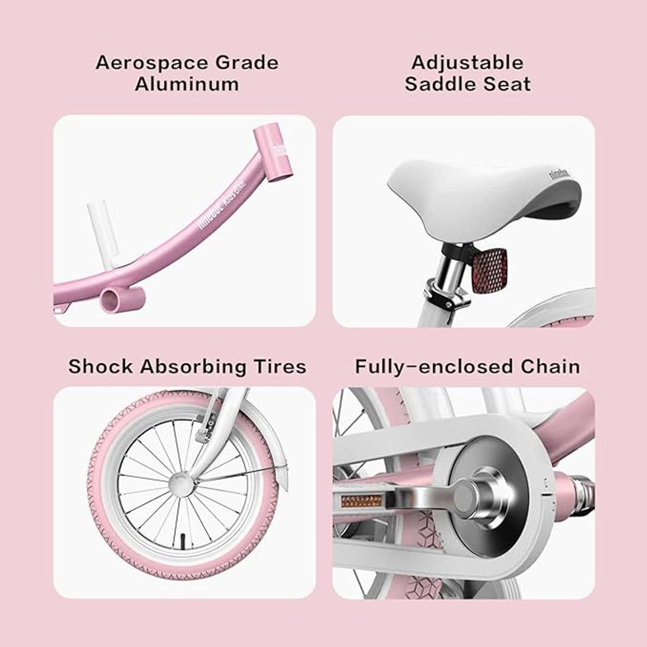 Segway Ninebot N1KG14 Kids Bicycle 14" - Pink by Segway - Image 4