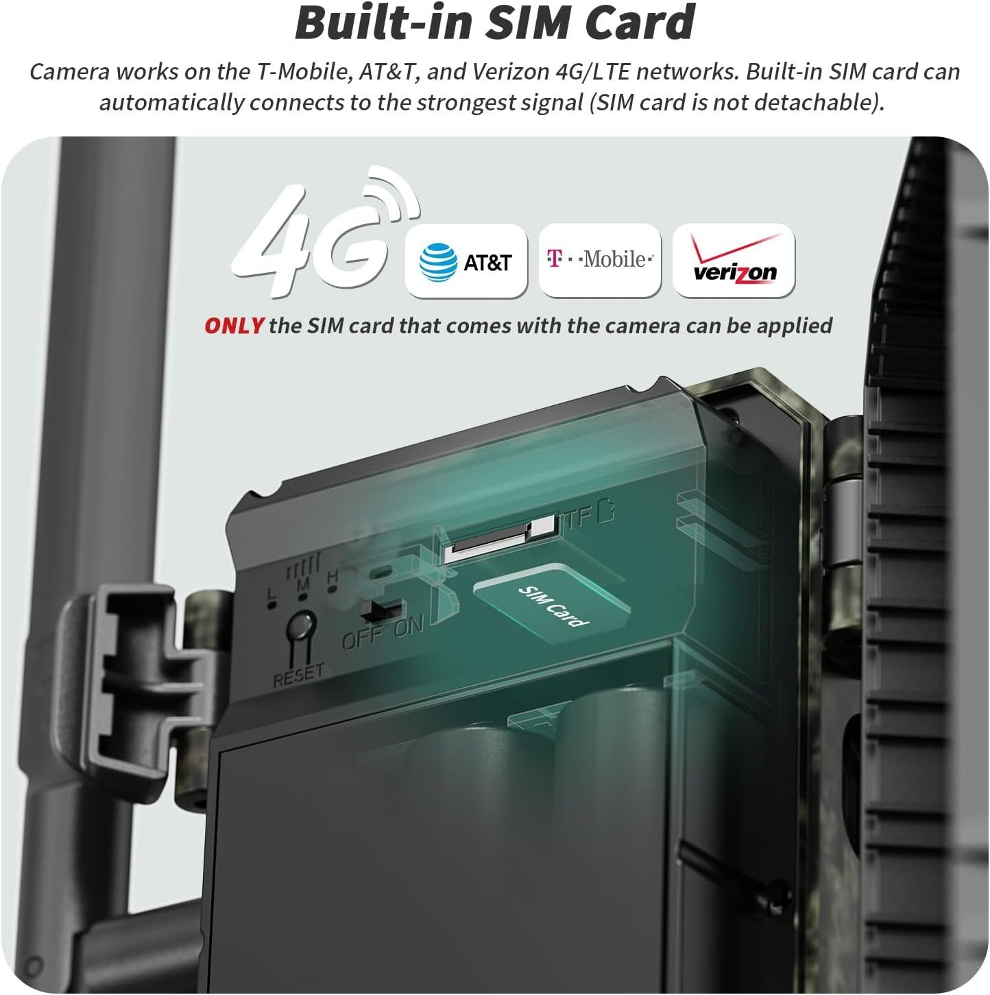 SEHMUA 4G LTE Trail Cameras 3rd Gen Live Streaming Camera - Green Camo by SEHMUA - Image 3
