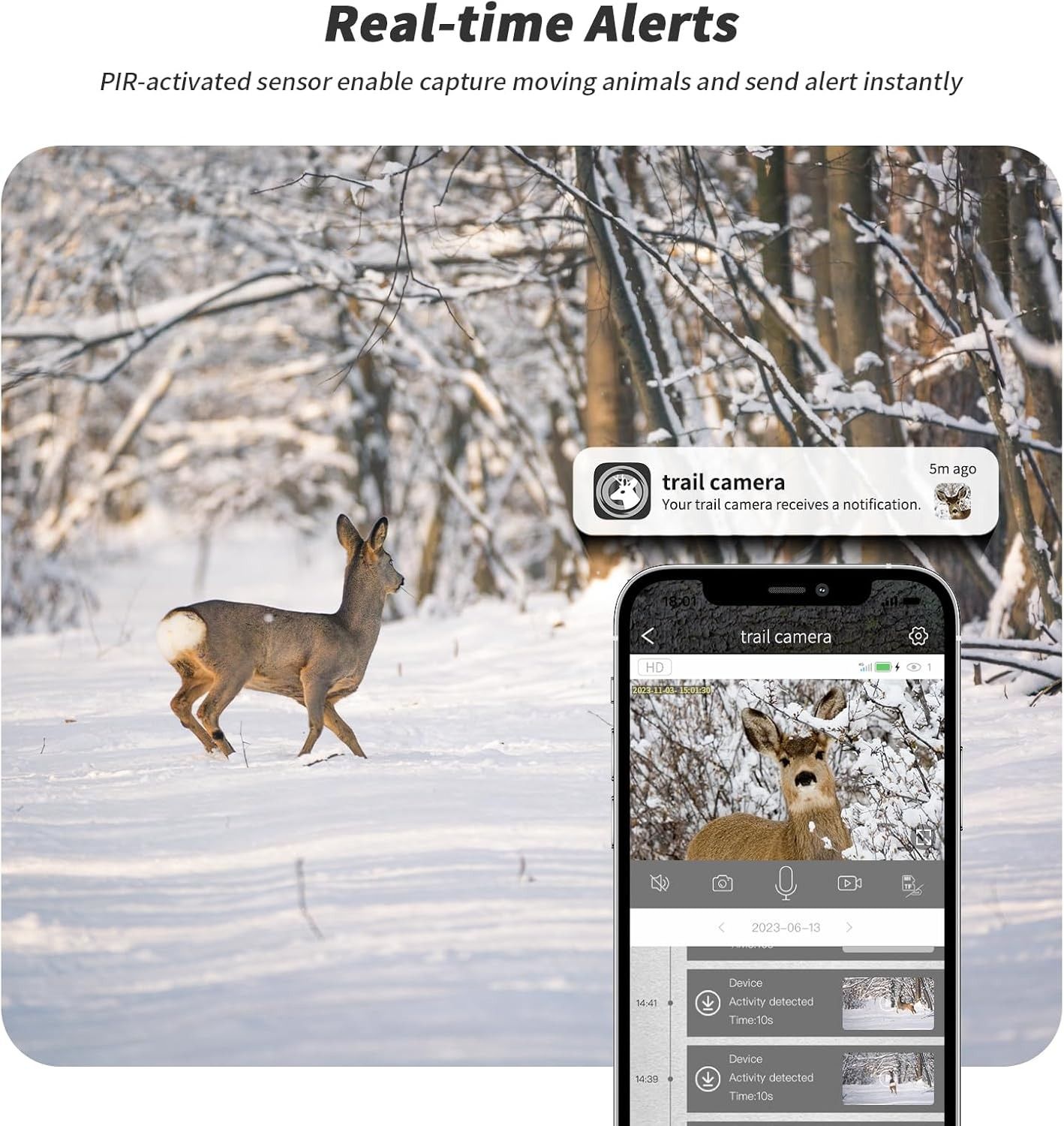 SEHMUA 4G LTE Trail Cameras 3rd Gen Live Streaming Camera - Green Camo by SEHMUA - Image 5