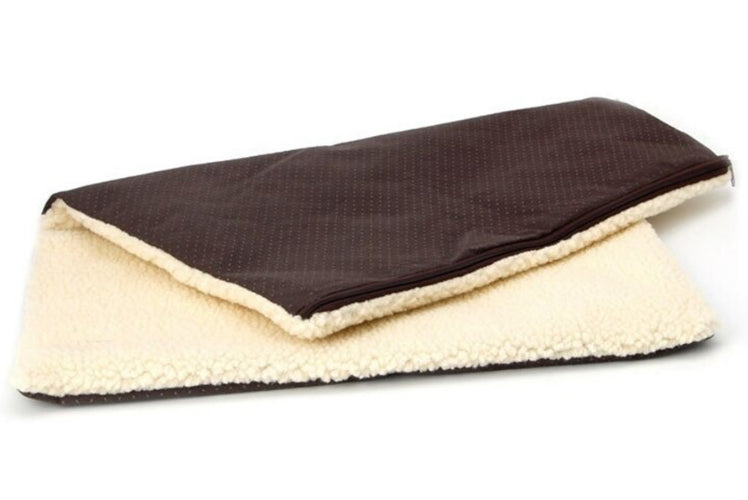 Self-Heating Thermal Pet Bed Self Warming Pet Mat - White/Brown - Refurbished - Very Good condition - US$48.22